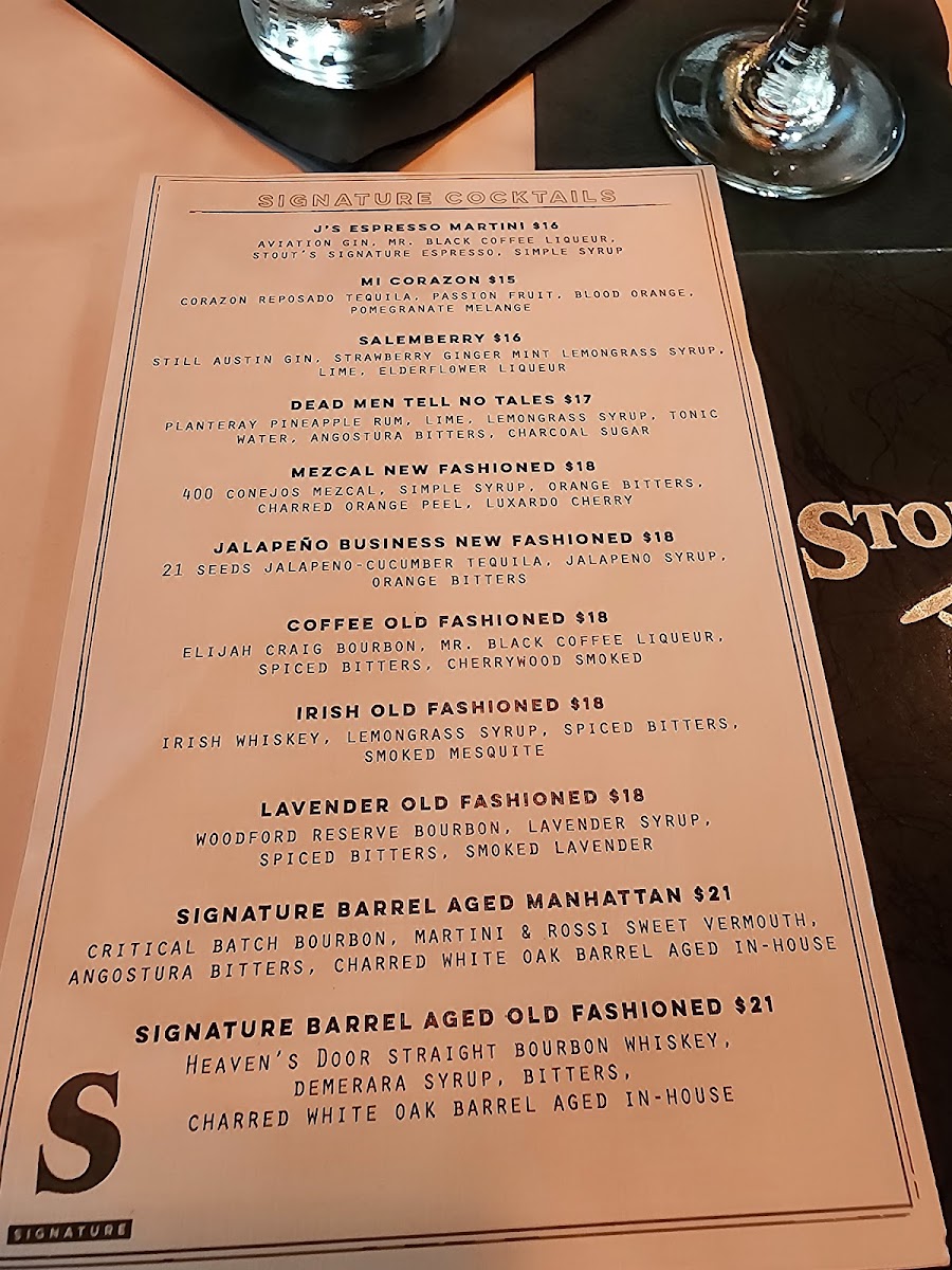 Stout’S Signature Menu-7